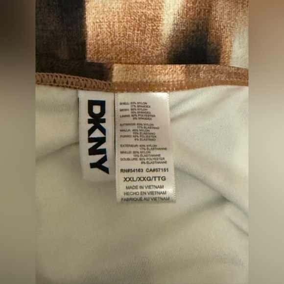 NWT DKNY twist tummy control one piece swimsuit - Picture 6 of 6